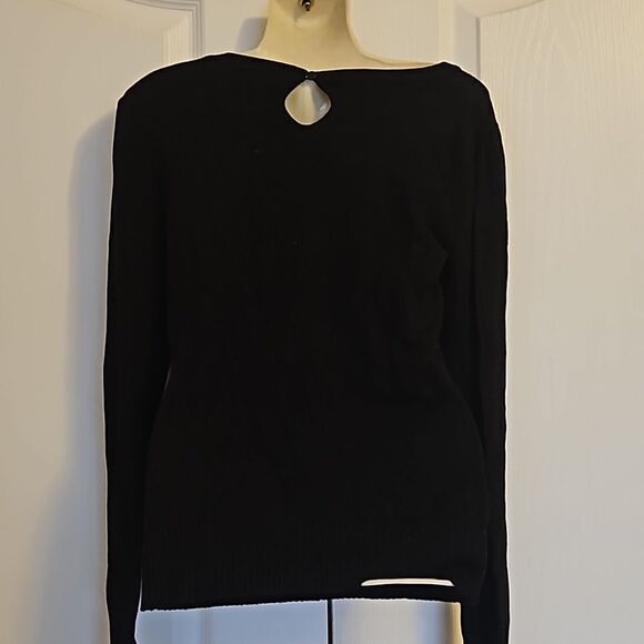 H&M Women's Long Sleeves Sweater Black XS - Picture 3 of 16
